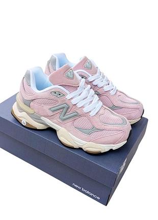 Женские кроссовки new balance 9060 розовые