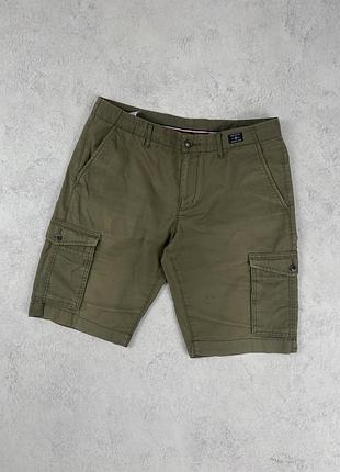 Оливкові карго шорти tommy hilfiger