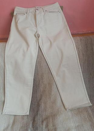 Мужские джинсы new look men relax fit (w30 / l30), светло-бежевые / экрю