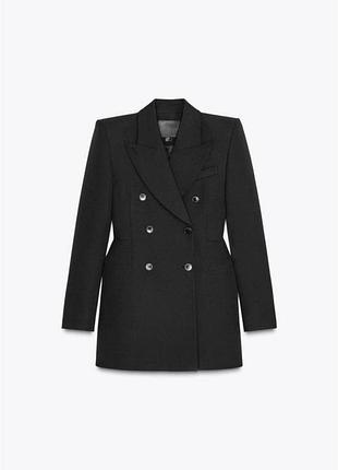Двобортна сукня блейзер піджак жіноча чорна міні zara new