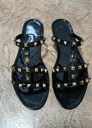 Силиконовые сандалии rockstud, 38 (24,5).