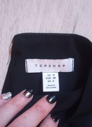 Сукня чорного кольору з рюшами від top shop 4