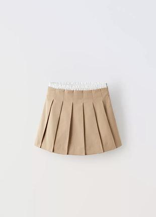 Спідниця з контрастним поясом zara