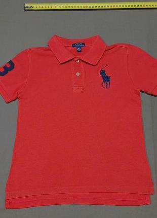 Плечі 34 см polo ralph lauren size 7 червоне   поло 
100% cotton