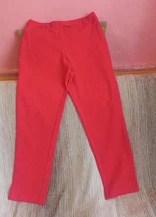 Яскраві червоні класичні брюки miss selfridge, розмір s (m) / eur 38