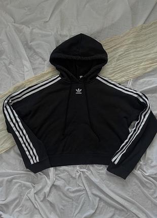 Чорне жіноче худі adidas, адідас
