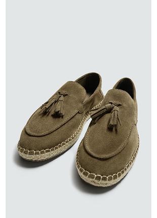 Шкіряні лофери zara
