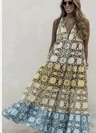 Ярусне котонове плаття 👗