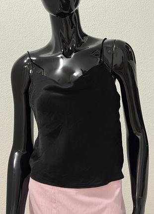Aтласний  топ  zara , атласна майка zara