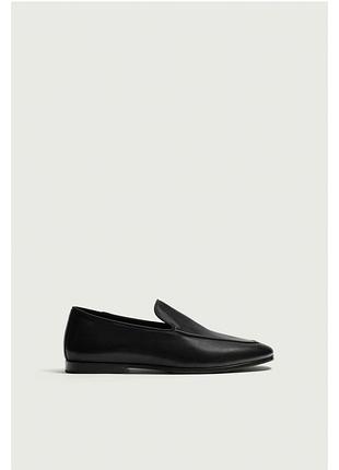 Шкіряні лофери zara 3