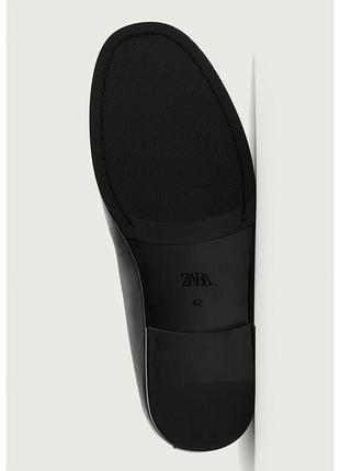 Шкіряні лофери zara 4