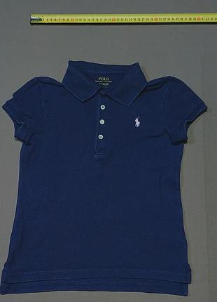 Плечі 32 см polo ralph lauren size м(8-10) 140 темно синє  поло  
100% cotton