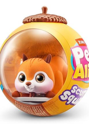 Інтерактивна м'яка іграшка "білочка" pets & robo alive 9565a, серії pets alive