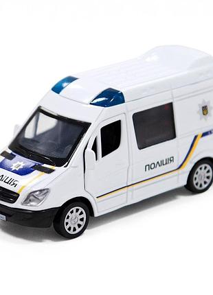 Автомодель детская полиция mersedes-benz sprinter technodrive 250294 инерционная