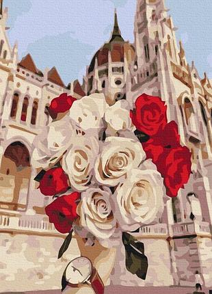 Картина за номерами "троянди в будапешті" bs52415 (40x50 см)
