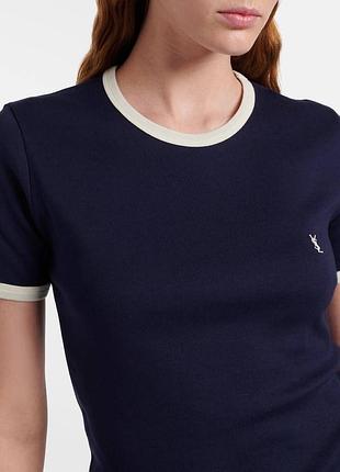 New collection 🔥  футболка saint laurent синя по фігурі