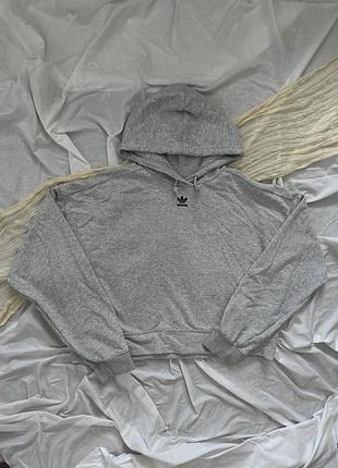 Сіре базове худі adidas, адідас