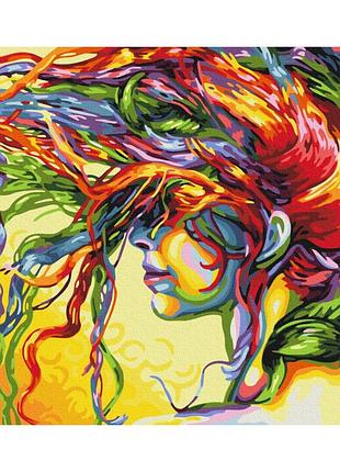 Картина за номерами "дівчина. арт" bs28421 (40x50 см)