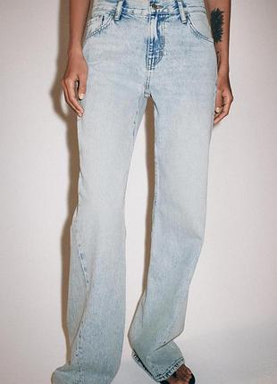 Джинсы flare leg full length от zara