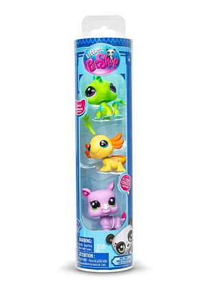 Игровой набор "настроение дикой природы" littlest pet shop 00557 аксессуары и 3 фигурки