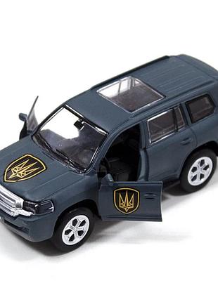 Автомодель серии «шевроны героев» toyota land сruiser «рубеж» technodrive km6010