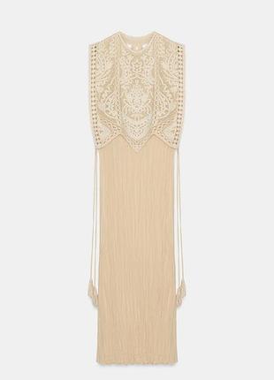 Платье zw collection со съемной накидкой от zara