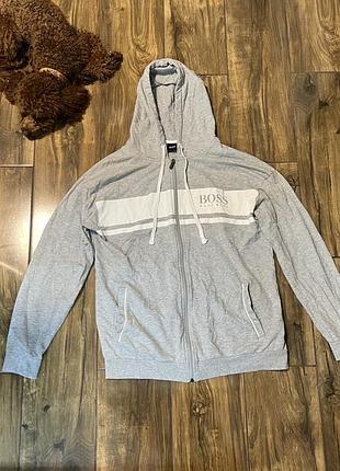 Hugo boss / boss authentic jacket h — чоловіча сіра куртка 50431084 модель ідентифікується як boss authentic jacket h, сірого кольору