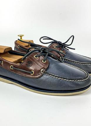Чоловічі шкіряні топсайдери timberland classic boat shoes розмір 44 (28 см)