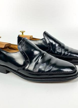 Чоловічі шкіряні лофери / сліпони loake shoemakers розмір 8 ½ uk