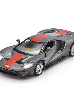 Детская автомодель "ford gt 2019" technodrive 250338u, серый, 1:32