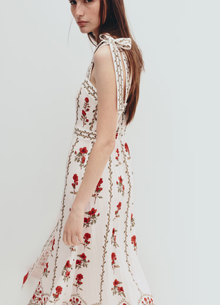 Платье из вискозной смеси с завязками h&amp;m размеры 36 38 40 42 (1361336003)