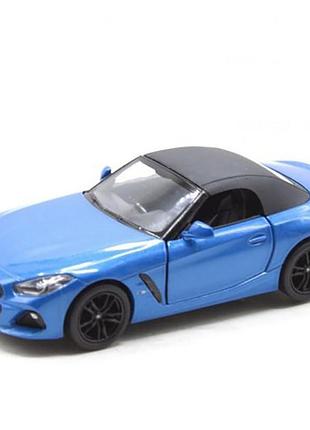 Машинка інерційна "bmw z4" kt5419w(silver) масштаб 1:36 синій