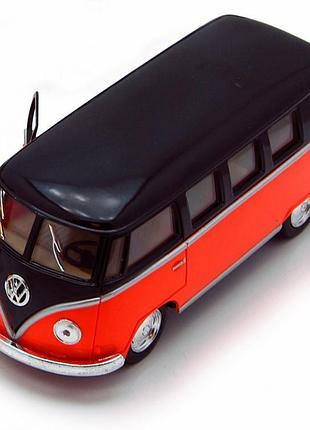 Модель автобус kt5376w volkswagen t2 bus червоний