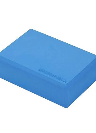 Блок для йоги sportvida sv-ez0069 blue, eva 23 x 15 x 7.6 см