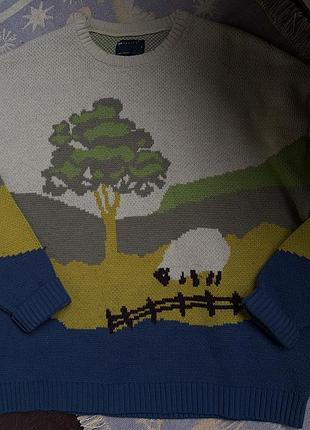 Светр asos design з пейзажним принтом 🌳🐑