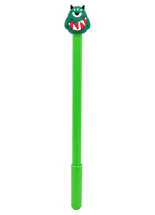 Детская гелевая ручка "horror" a082(green) синий, 16,5 см