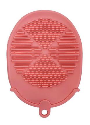 Силіконова мочалка-рукавичка для купання mgz-0929(pink)