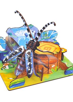 Дерев'яний пазл 3d "batocera horsfieldi" 68037w 58 деталей