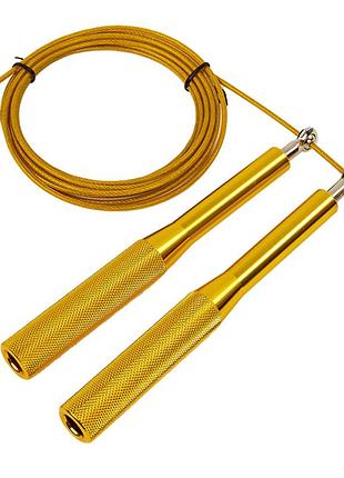 Швидкісна регульована скакалка ms 3407(yellow) 290 см
