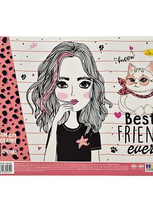 Альбом для малювання best friend ever ап-0308-7, 20 аркушів, 100 г/м2