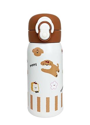 Детский термос-поилка mgz-0334(brown) коричневый, 350 мл