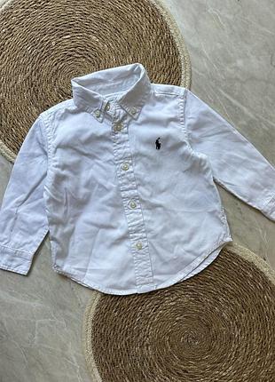 Біла сорочка ralph lauren polo на хлопчика 18 місяців