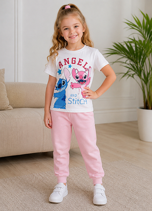 Футболка для дівчаток. stitch.