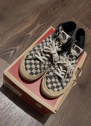 Кеды vans sk8-hi checkerboard skate shoes vintage.