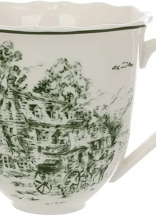 Кухли фарфоровые "heritage toile green" 6 кружек по 350мл