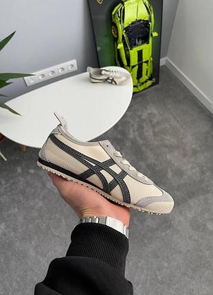 Бежевые кроссовки унисекс asics onitsuka tiger mexico 66 vintage х асикс 40