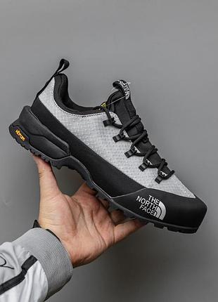Серые мужские кроссовки the north face glenclyffe low gore-tex grey black termo х норт фейс 40