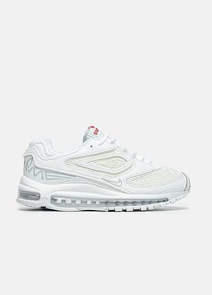 Мужские белые кроссовки nike air max 98 tl supreme white х эйр макс 43