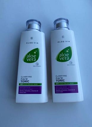Очищаючий тонік для обличчя aloe via 200 мл