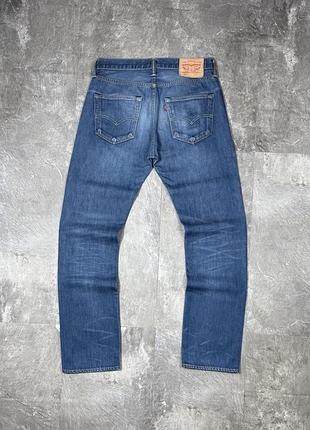 Чоловічі джинси levi's 501 левайс лівайс оригінал сині прямі розмір w30 l32 m s